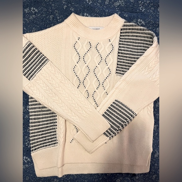 Patchwork Cable Sweater in XS - Picture 4 of 7